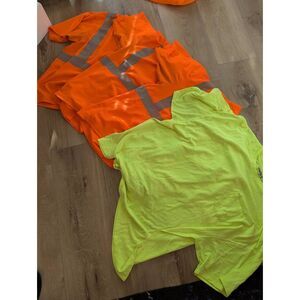 GloWear Hi-Vis Construction Pocket T-Shirts Mens 3XL Lot of 4